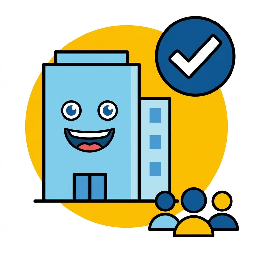 Verified company building