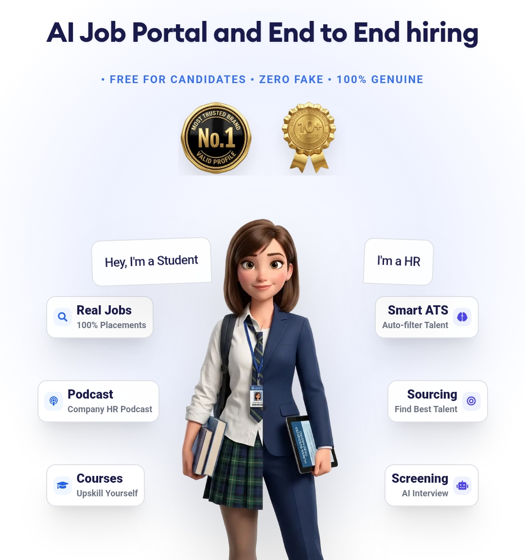 AI Job Portal and End to End hiring